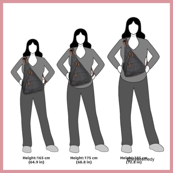 Canvas Sling Bag Crossbody Backpack Casual Daypack Water Resistant - Picture 6 of 7